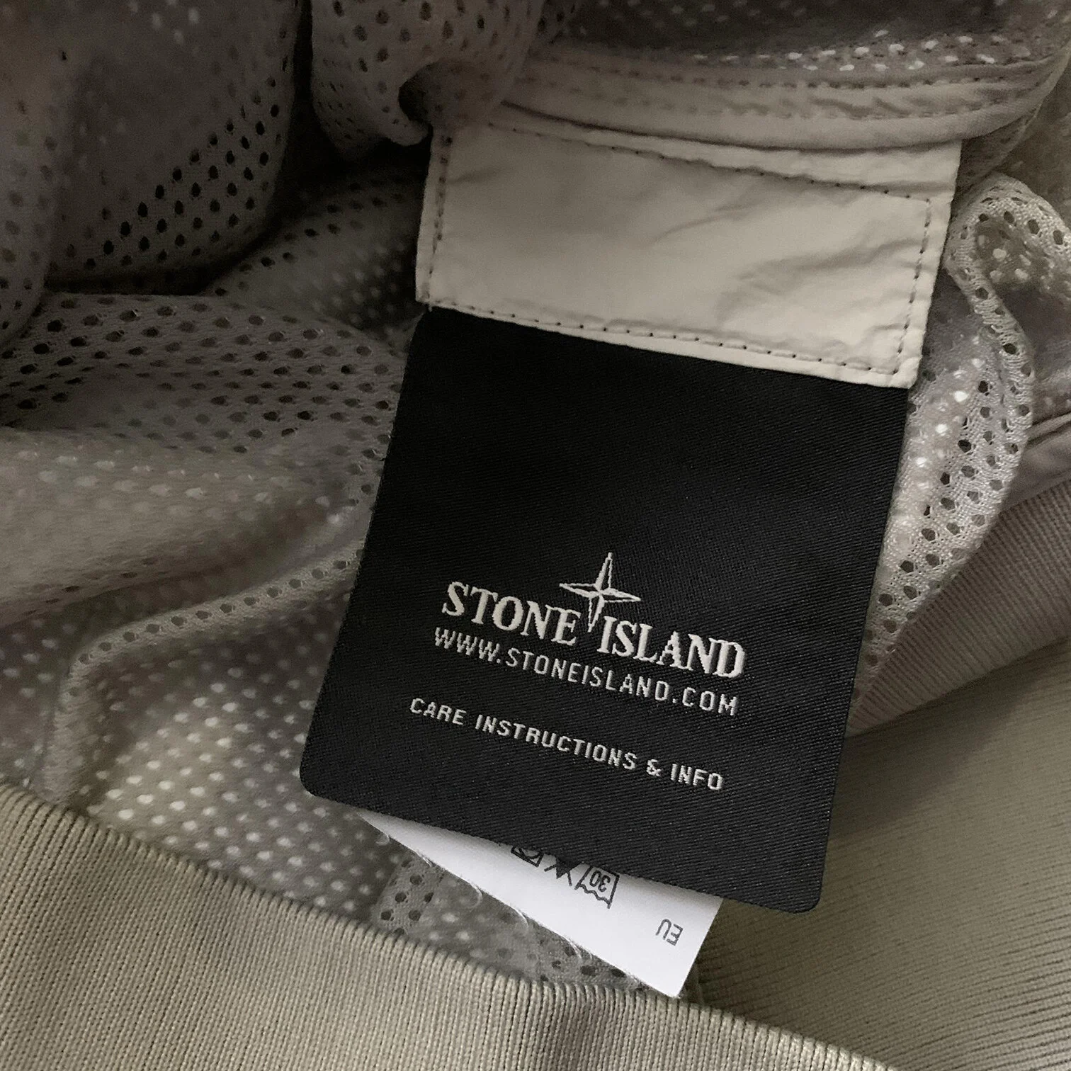 Stone Island Membrana TC Beige Jacket (Size L) — RootsBK